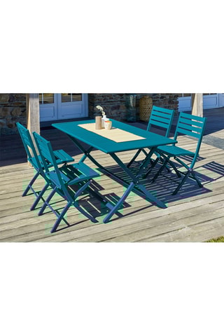Conjunto de jardín plegable Marius - 4 plazas