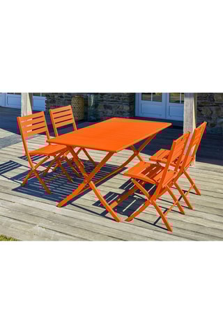 Conjunto de jardín plegable Marius - 4 plazas