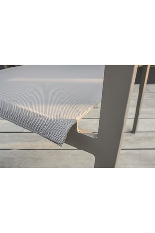 Sillón de jardín apilable Zahara - Topo y gris