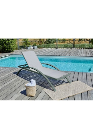 2 tumbonas apilables Barcelona - 195 x 74 x 32 cm