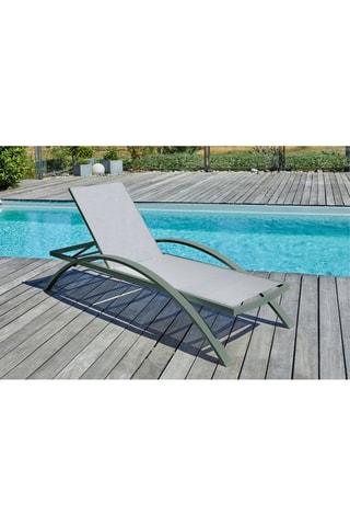 Tumbona apilable Barcelona - 195 x 32 x 74 cm