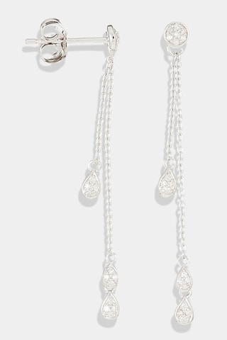 Boucles d'oreilles Diamond Falls - Or blanc et diamants