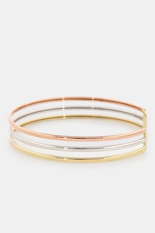 Jonc Classic Tricolour - Or blanc, doré rose et jaune