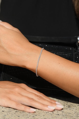 Bracelet 
Or blanc et diamants