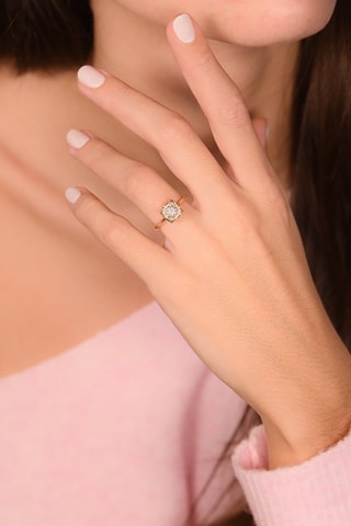 Anello Brillant Luciana - Oro giallo e diamanti