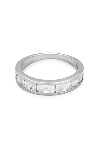 Anello Alliance Rail - Oro bianco e diamanti