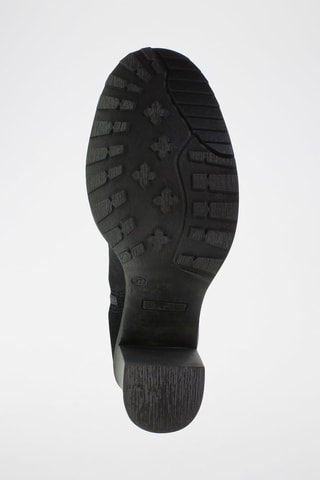 Nubuck Laarzen met Hak Marineblauw