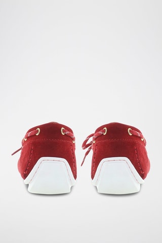 Nubuck Mocassins River - Rood