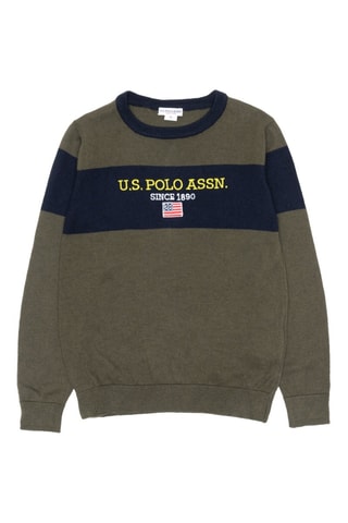 Trui - Kaki en Donkerblauw