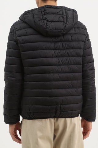 Gewatteerde Jas met Capuchon - Zwart