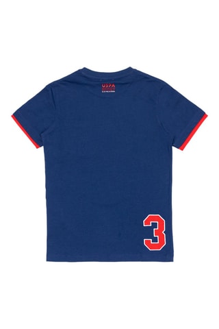 T-shirt - Marineblauw en Rood