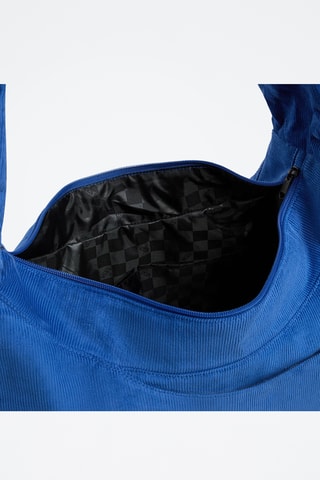 Sac porté épaule en velours - Bleu électrique