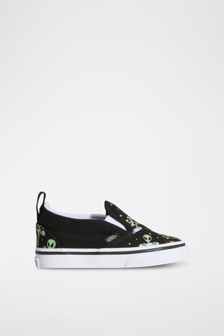 Slip-on V - Noir et vert fluo