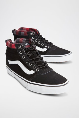Baskets montantes en cuir Ward - Noir - Vans