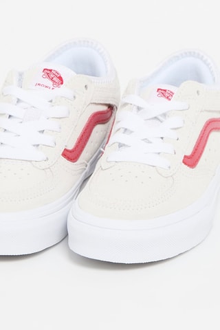 Baskets en nubuck UY Rowley Classic - Blanc et rouge - Vans