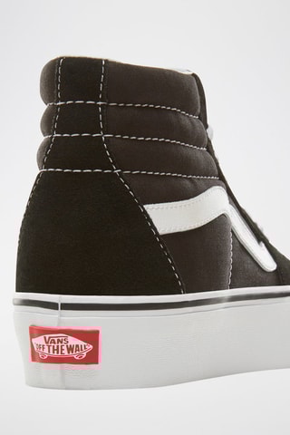 Baskets montantes plateformes en cuir SK8-Hi Platform 2.0 Noir - Vans