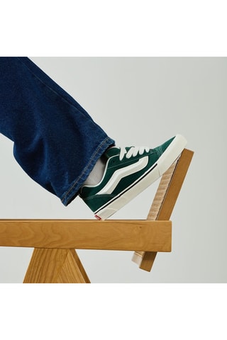 Baskets en cuir Knu Skool - Vert foncé - Vans