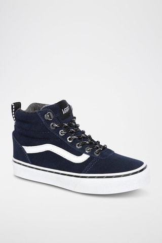 Baskets montantes en nubuck MN Ward - Bleu marine et blanc - Vans