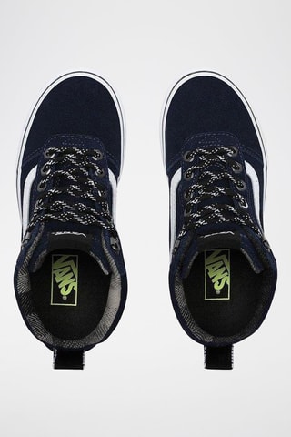 Baskets montantes en nubuck MN Ward - Bleu marine et blanc - Vans