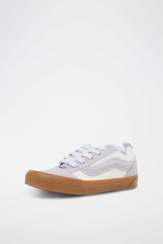 Baskets en nubuck Knu Skool - Mauve et blanc - Vans