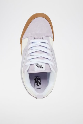 Baskets en nubuck Knu Skool - Mauve et blanc - Vans