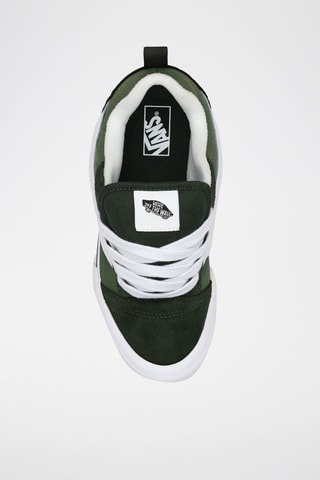 Baskets en cuir Knu skool - Vert olive - Vans