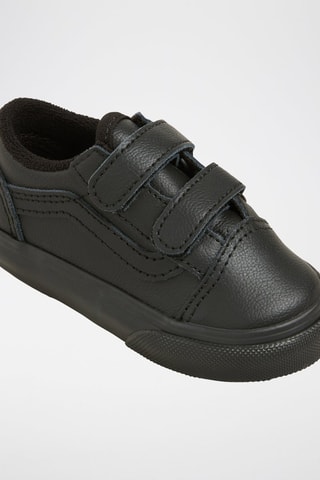 Baskets en cuir Old Skool - Noir - Vans