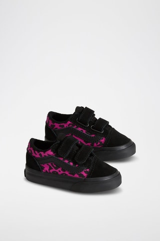 Baskets en cuir Old Skool V - Fuchsia - Vans