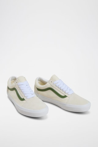 Baskets en nubuck Old skool - Ecru et vert - Vans