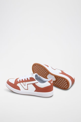 Baskets en cuir Lowland - Marron et blanc - Vans