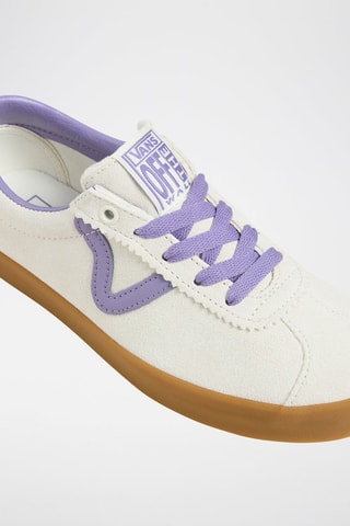 Baskets en cuir Sport Low - Blanc - Vans