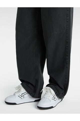 Baskets en cuir Upland - Blanc et noir - Vans