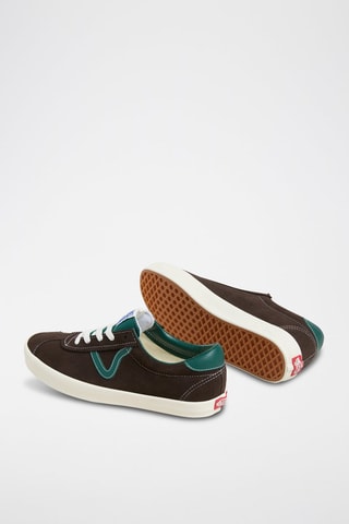 Baskets en cuir Sport Low - Marron - Vans