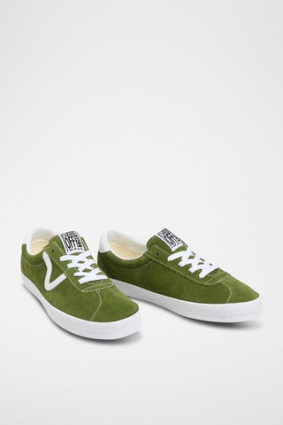 Baskets en cuir Sport Low - Kaki - Vans