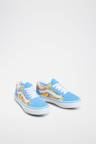 Baskets en nubuck Old Skool - Ciel et blanc