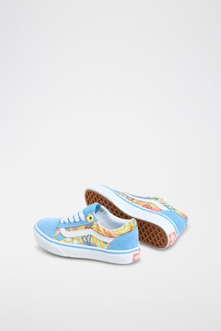 Baskets en nubuck Old Skool - Ciel et blanc