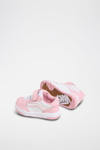 Baskets en cuir Hylane V - Rose et blanc