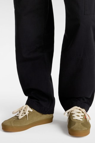 Baskets en cuir Sport Low - Vert olive