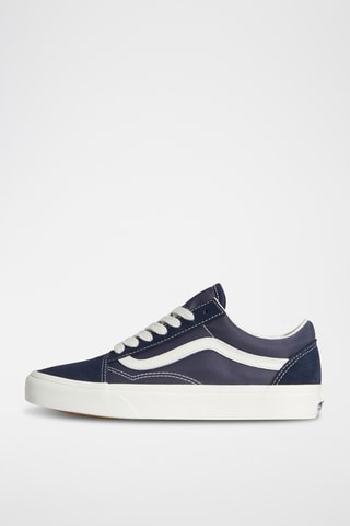 Baskets en cuir Old Skool - Bleu nuit