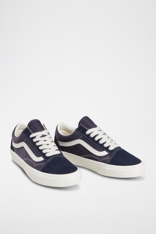 Baskets en cuir Old Skool - Bleu nuit