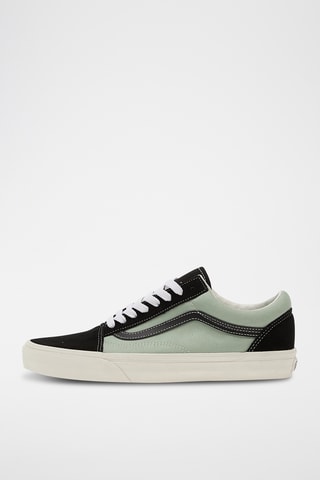 Baskets en cuir Old Skool - Vert clair et noir