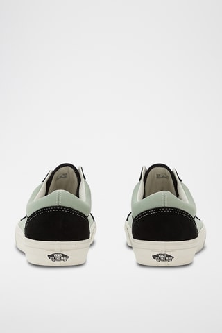Baskets en cuir Old Skool - Vert clair et noir