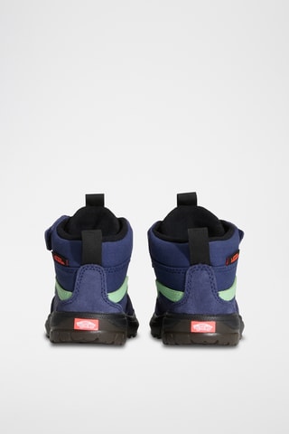 Baskets montantes en nubuck MTE Mini Crest - Violet foncé et vert fluo