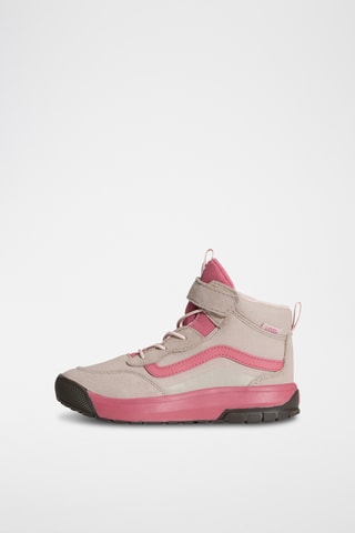 Baskets montantes en nubuck MTE Mini Crest - Taupe et rose