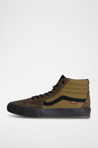 Baskets montantes en nubuck BMX Sk8-Hi - Marron foncé et kaki