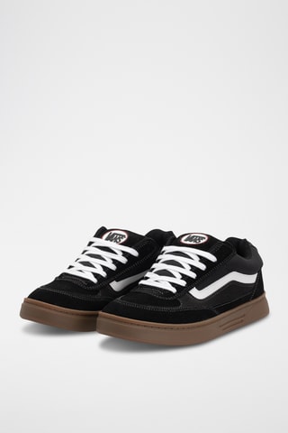 Baskets en nubuck et cuir Skate Estazzo - Noir et blanc