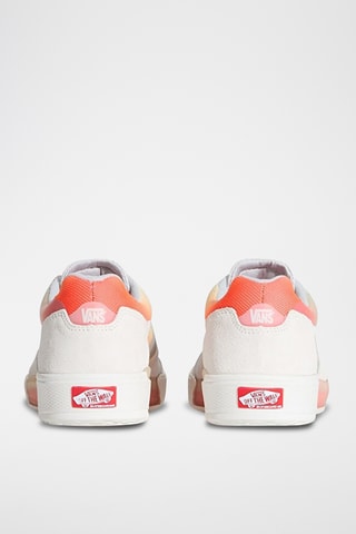 Baskets en cuir Skate AVE 2.0 - Corail et blanc