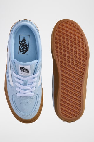 Baskets en cuir Rowley Classic - Ciel et blanc