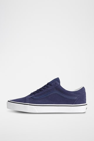 Baskets en cuir Old Skool - Bleu marine