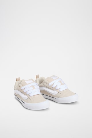 Baskets en nubuck Knu Skool - Beige et blanc